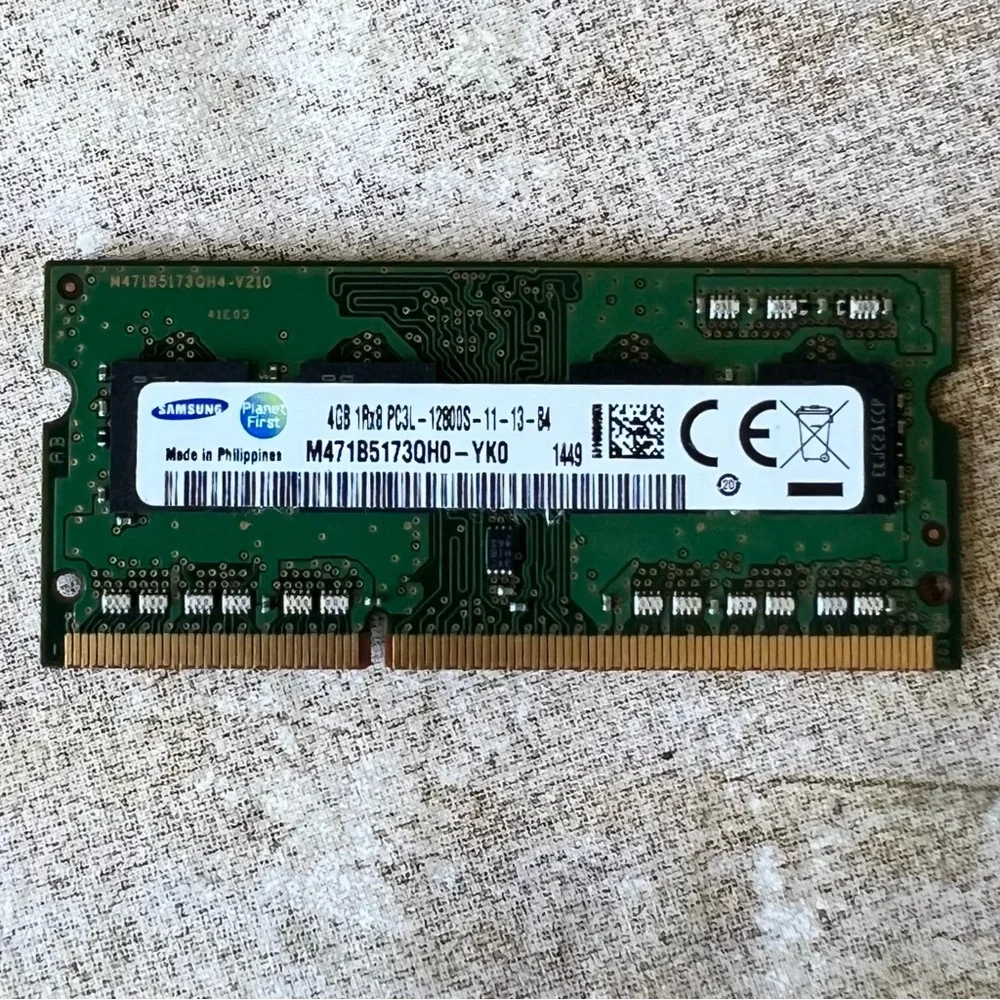 Samsung 4GB DDR3L 1600MHz PC3L-12800S Laptop RAM M471B5173QH0-YK0 HP 698656-154‎